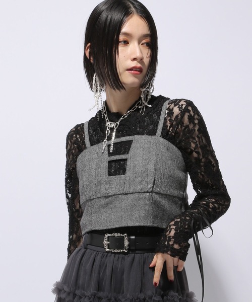 HARE ベスト ジレ イソザイデザインビスチェ(HARE) レディース