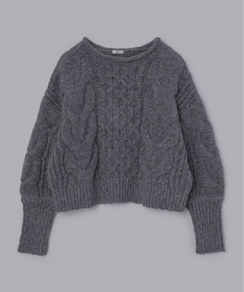 Olu.（オルドット） ニット セーター エンブロイダリーケーブルニット