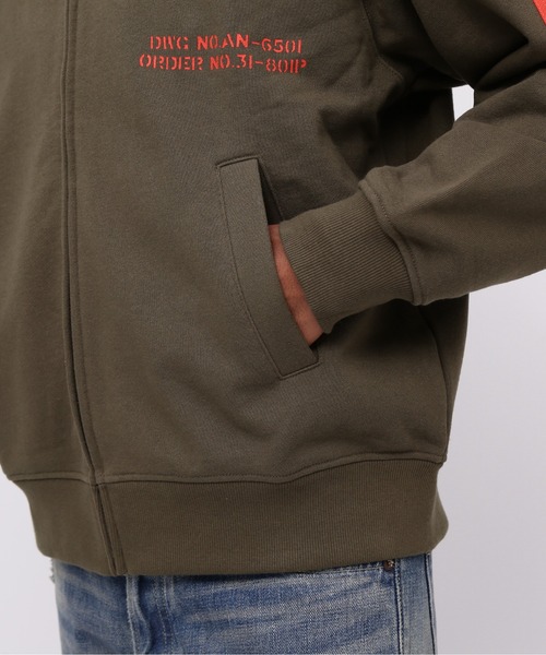 トレーナー スウェット 「WEB＆DEPOT限定」REMODEL DESIGN STAND ZIP SWEAT / リモデル デザイン スタンドジップ | AVIREX | 20