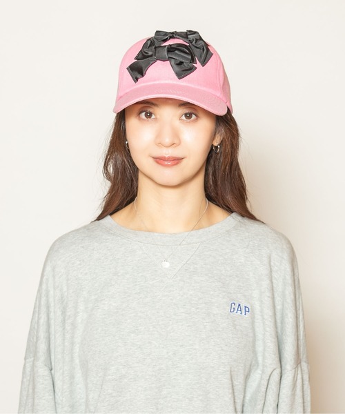 カシラ 帽子　夏　ピンク　リボン　未使用品 CA4LA（カシラ） キャップ 帽子 RIBBON CAP レディース : ZOZOTOWN