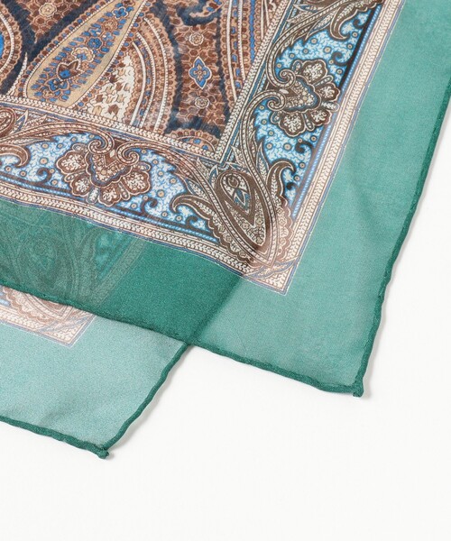 JOHN COMFORT ハンカチ 「別注」JOHN COMFORT / シルク ペイズリー柄