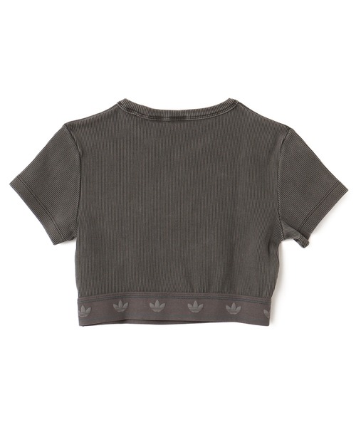 tシャツ リブカッティングショートスリーブトップ レディース セール】リブカッティングショートスリーブトップ（Tシャツ