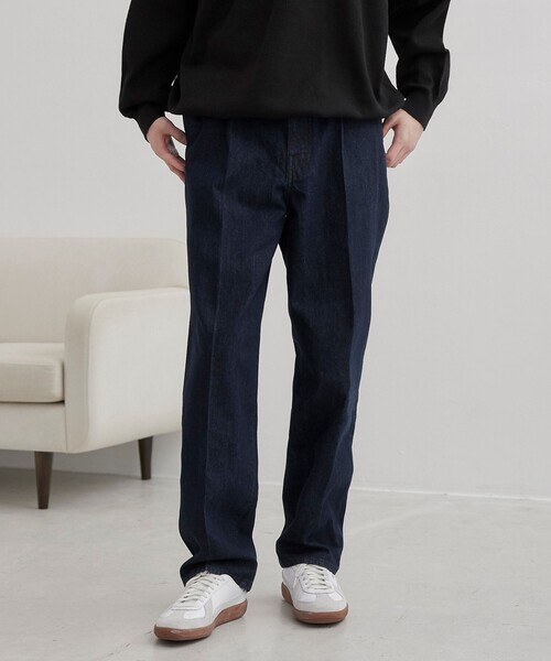coen ジーンズ 「C.DENIMS」デニムタックトラウザーパンツ