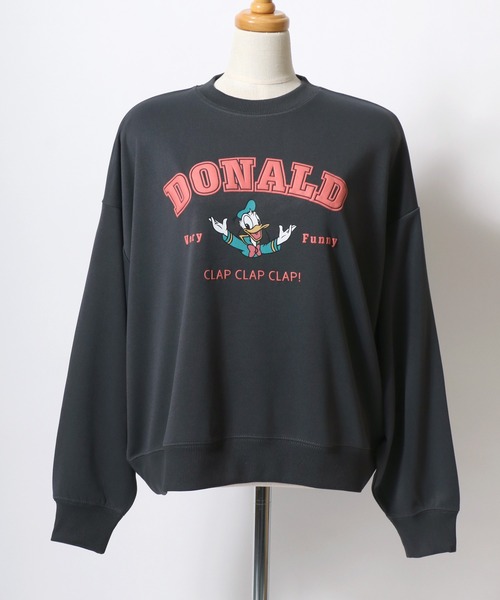 Disney（ディズニー） トレーナー スウェット カレッジロゴ