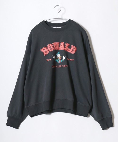 Disney（ディズニー） トレーナー スウェット カレッジロゴ