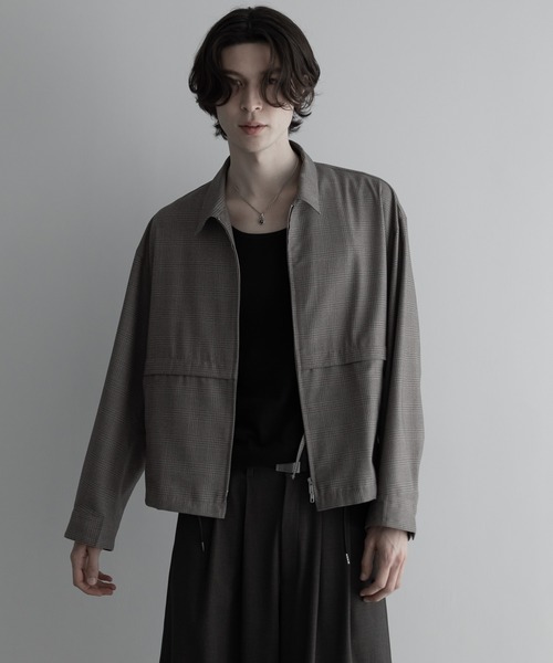 remer コート ジャケット loose shadow check short jacket / ルーズ 