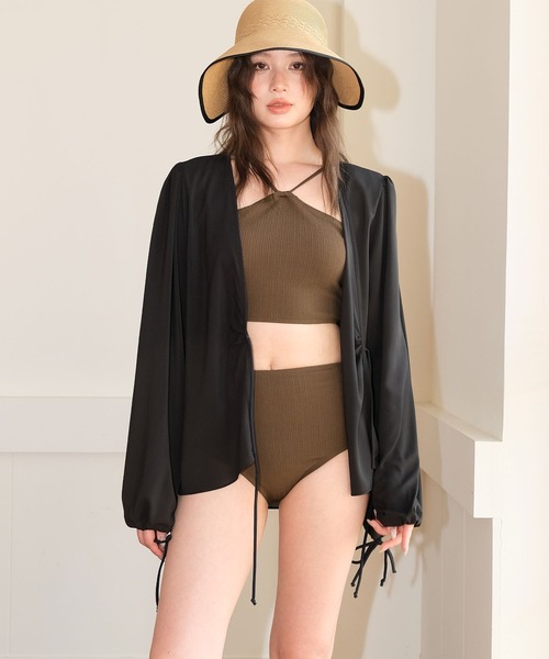 OSYAREVO（オシャレボ） 水着 ブラウス 付き ホルターストラップネック