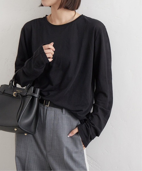 tシャツ 「追加」クルーネックシアーロングTシャツ レディース JOURNAL STANDARD tシャツ 「追加」クルーネックシアーロングT
