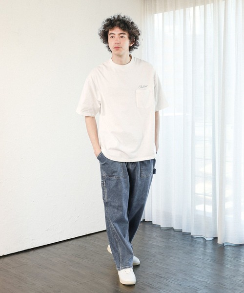 新品　男性ブランコ　オリジナルTシャツ　完売商品　バッグプリント　ベージュ　XL セール】オールジェンダー 半袖 バック プリント グラフィック T