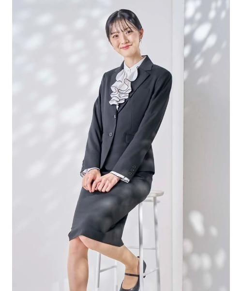 ブラウス シャツ dazzlin×P.S.FAコラボ　配色フリル長袖ブラウス レディース dazzlin ブラウス シャツ dazzlin×P.S.FAコラボ 配色フリル長袖