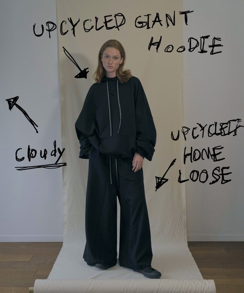 SHINYAKOZUKA（シンヤコヅカ） パーカー UPCYCLED GIANT HOODIE メンズ