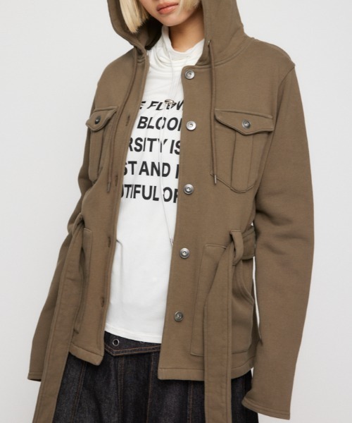 LAGUA GEM コート アウター HOODIE SWEAT ジャケット レディース