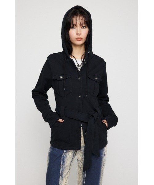 LAGUA GEM アウター LAGUA GEM コート アウター HOODIE SWEAT ジャケット レディース