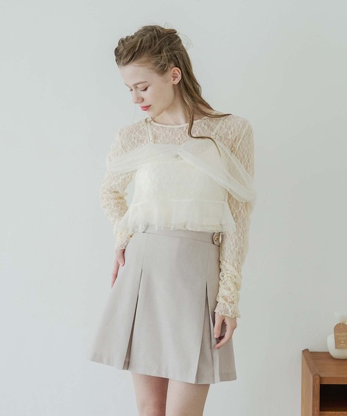 新品　TULLE LACE SHIRT TULLE LACE SHIRT