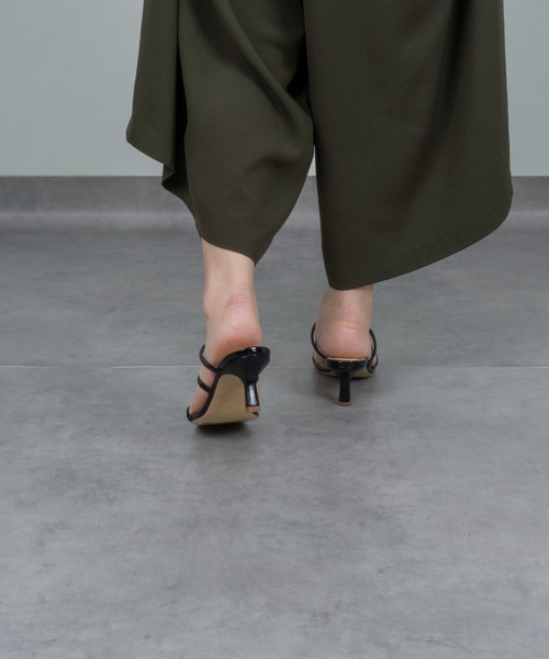 FABIO RUSCONI スクエアトゥミュール INTER-CHAUSSURES｜【FABIO RUSCONI】スクエアトウチェーン