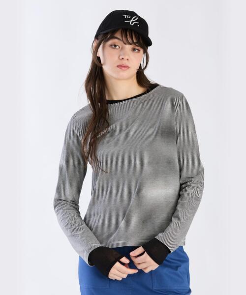 tシャツ ボーダーロングスリーブTシャツ レディース