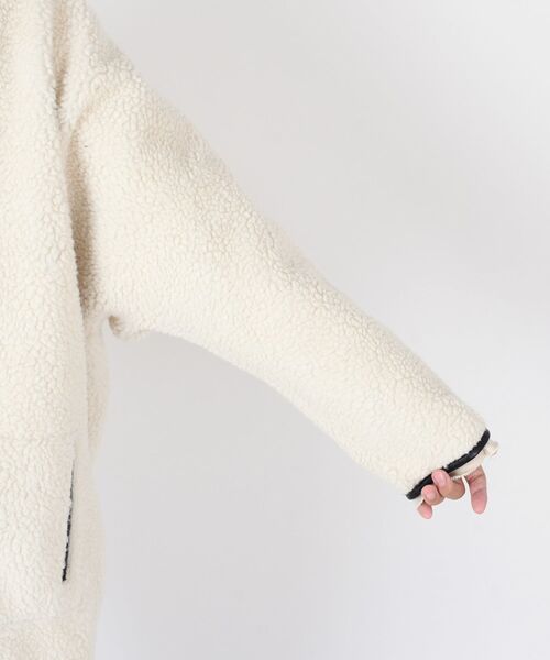 「Khaju」 ノーカラーコート ONE SIZE オフホワイト レディース_画像9