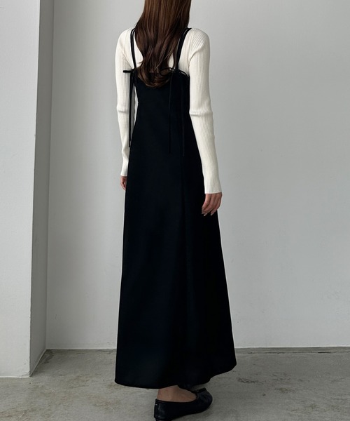 「Louere」 サロペットスカート LARGE グレー レディース_画像2