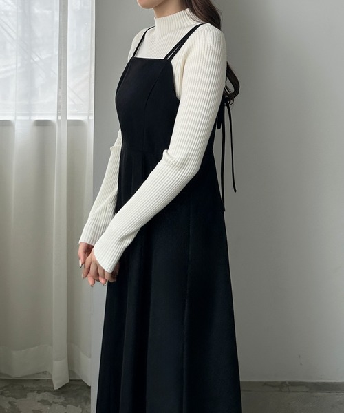 「Louere」 サロペットスカート LARGE グレー レディース_画像3