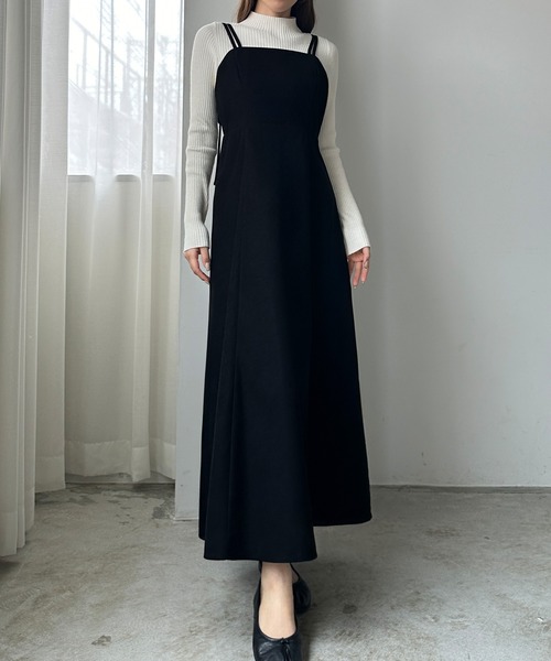 「Louere」 サロペットスカート LARGE グレー レディース_画像4