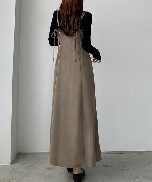 「Louere」 サロペットスカート LARGE グレー レディース_画像8