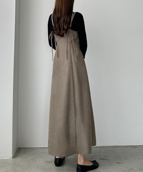 「Louere」 サロペットスカート LARGE グレー レディース_画像9
