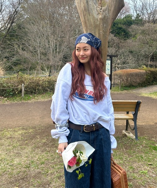 TEEN BOOP トレーナー スウェット オフショルルーズスウェット