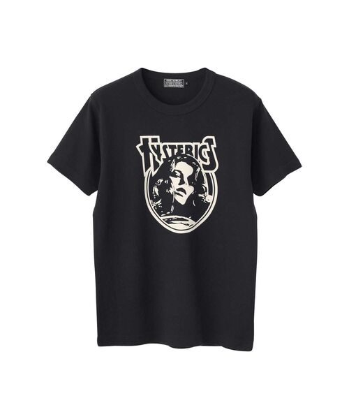 HYSTERIC GLAMOUR ブラック　ENDLESS ROCK Tシャツ HYSTERIC GLAMOUR tシャツ ENDLESS ROCK Tシャツ メンズ