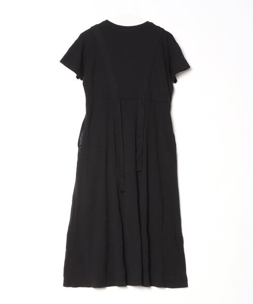 UN3D. / 半袖ワンピース/38/コットン/BLK/522340300301-01 UN3D.（アンスリード） 半袖ワンピース 38 ブラック レディース