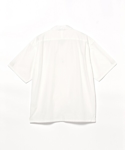 【ネット完売品】BEAMSプリーツ付き黒シャツ BEAMS シャツ ベーシック ルーズオープンカラーシャツ メンズ
