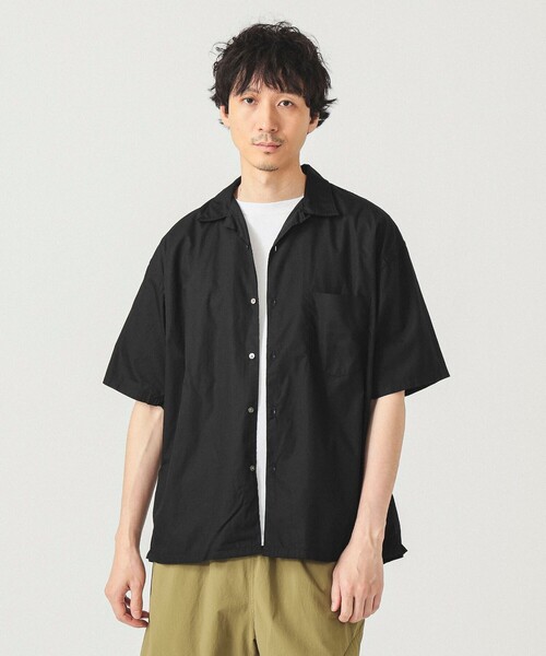 BEAMS シャツ ベーシック ルーズオープンカラーシャツ メンズ
