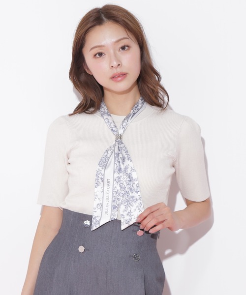 STEFANEL(ステファネル)スリーカラーライトニット(サイズS/M)(ブルー×ベージュ×イエロー/レッド×ベージュ×ホワイト) SLY | （What it isNt）x SLY KNIT トップス (タンクトップ