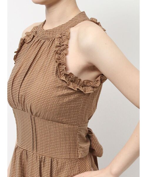 dazzlin ワンピース アメスリフリルシェイプワンピース