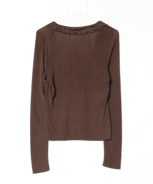 フォクシーブティックカーディガン４０ FOXEY BOUTIQUE 「FOXEY BOUTIQUE」 フリルニットカーディガン