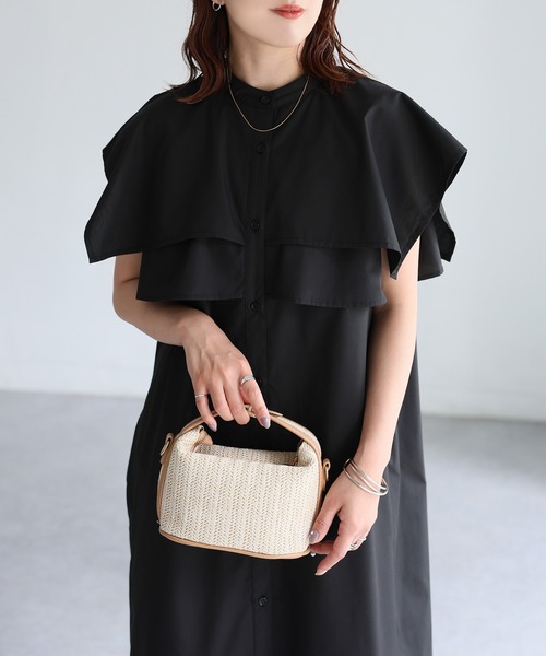 【韓国発】ノースリーブサマーcottonワンピース★レイヤード FINAL-SALE レイヤード コットンワンピース TINA：JOJUN 全2色