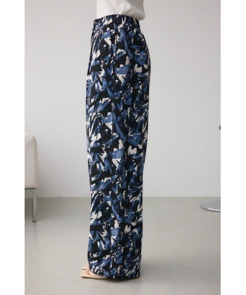 Azul by moussy 花柄パンツ AZUL BY MOUSSY | フラワープリントイージーワイドパンツ