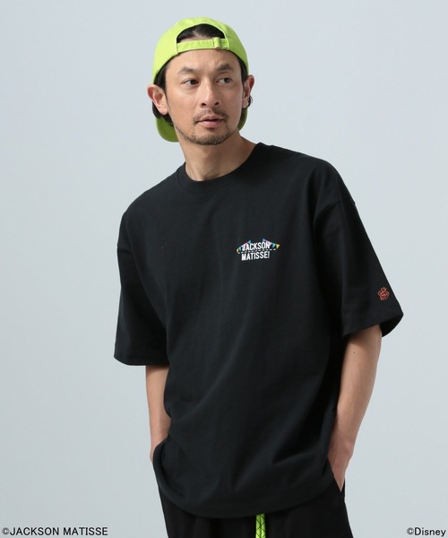 S 紺 JACKSON MATISSE ジャクソンマティス ペコちゃんTシャツ JACKSON MATISSE [ジャクソンマティス] NAVY 92 フットボールTシャツ