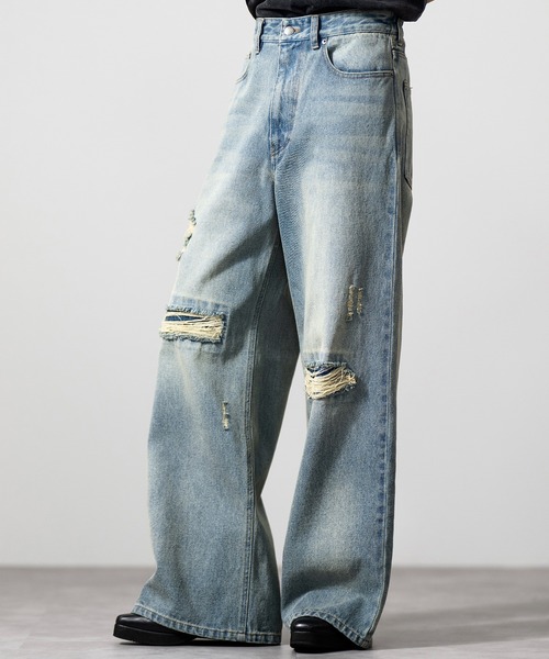 CLEL ジーンズ 「CLEL」Veiled Damage Denim / ヴェイルド