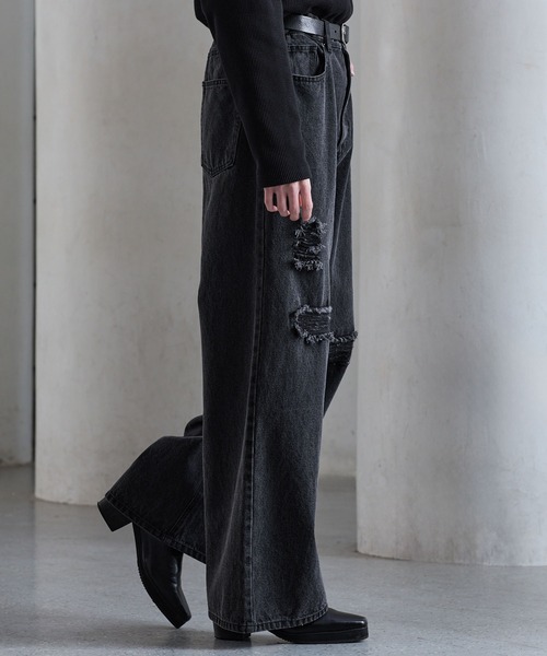 CLEL（クレイル） ジーンズ 「CLEL」Veiled Damage Denim / ヴェイルド