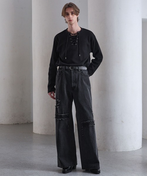 CLEL（クレイル） ジーンズ 「CLEL」Veiled Damage Denim / ヴェイルド