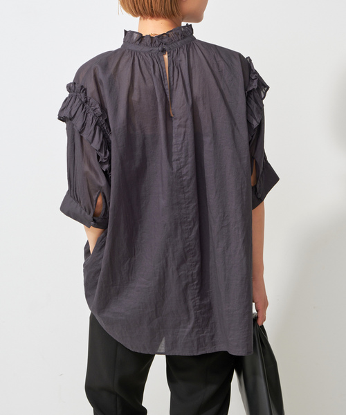 Spick＆Span 「Spick & Span」 7分袖ブラウス - ベージュ