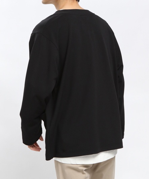 「GLOBAL WORK Smile Seed Store」 カーディガン MEDIUM ブラック メンズ_画像9