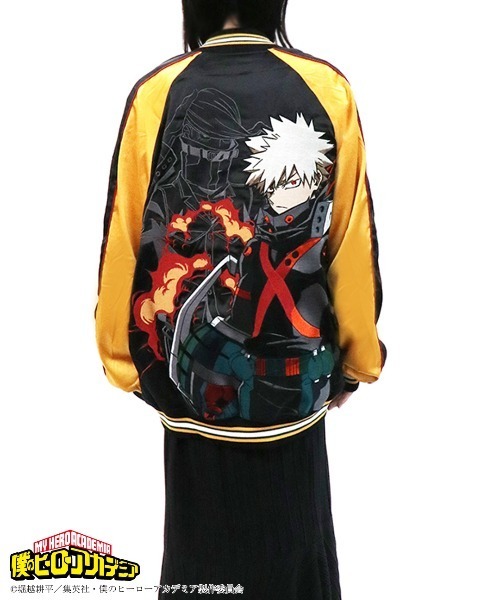 僕のヒーローアカデミア スカジャン Lサイズ 値下げ可能 RUGGEDWORKS（ラゲッドワークス） スカジャン 「僕のヒーロー