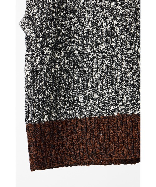 YENN ニット セーター 「 / イエン 」BI COLOR KNIT VEST バイカラー