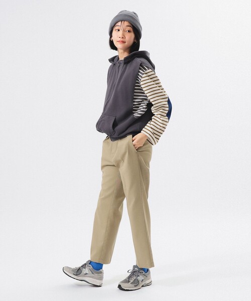 BEAMS BOY ベスト ジレ スウェット フルジップ パーカー