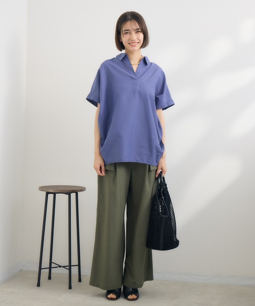 「KATHARINE ROSS」シャリっと軽いテーププルオーバー レディース KATHARINE ROSS」シャリっと軽いテーププルオーバー レディース