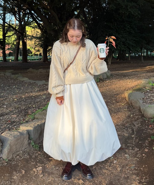 ニット セーター short cable knit/ショートケーブルニット レディース | OLUN | 18