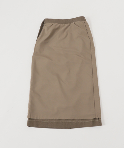 スローブイエナ　SLOBE IENA ウールミックスイージースカート SLOBE IENA｜《吸湿発熱/3サイズ展開》ウールミックスイージースカート