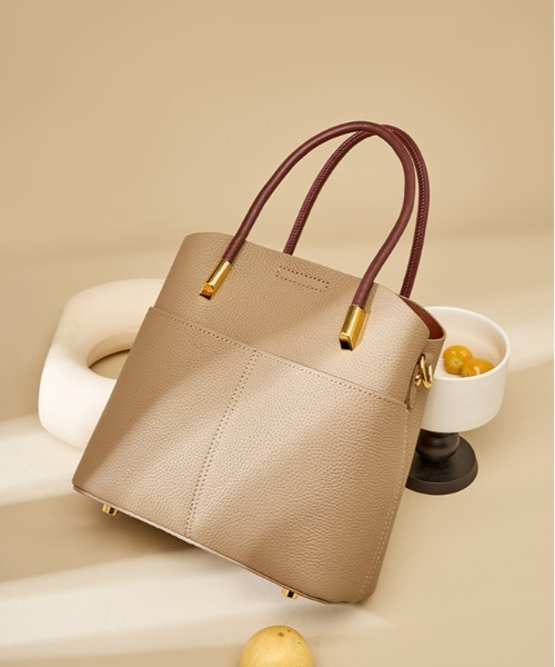 ショルダーバッグ バッグ 「 NiiNa / ニーナ 」高品質牛革3WAYバケット