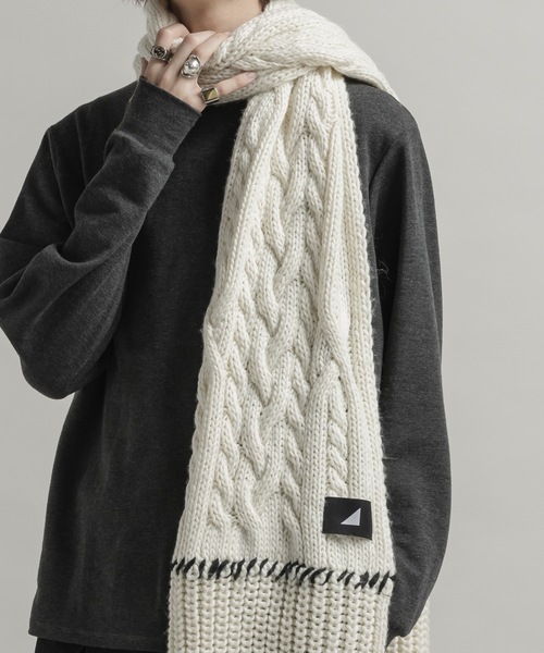 Mantle パッチワーク マフラー cii マフラー patchwork volume muffler / パッチワークボリューム
